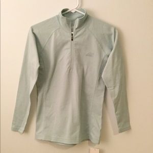 EMS Half Zip Wind Ice Blue Thermal Top